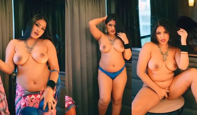 Anjali Gaud Hot Pink Saree 2025 Hindi Uncut Short Film